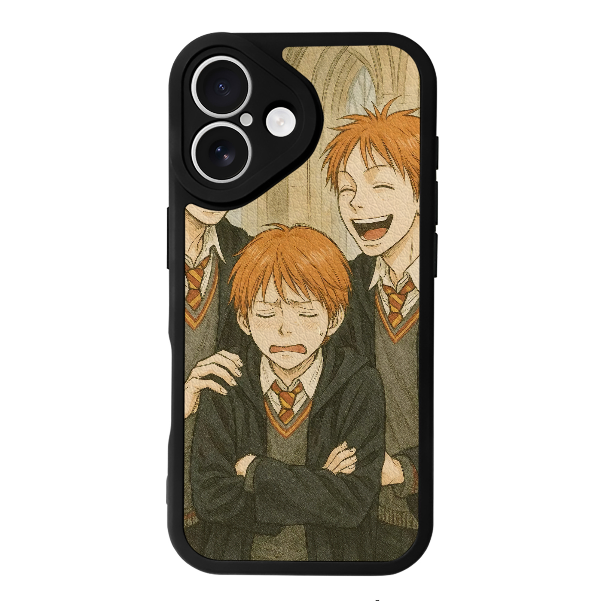 （画像用） Harry Potter ハリー・ポッターシリーズ 【iPhone 16シリーズ対応】シリコンスマホケース（レザー調） 材質：シリコン